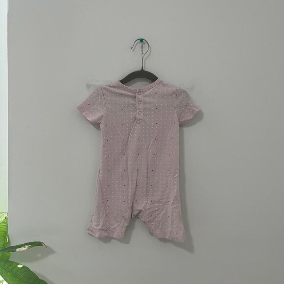 Splendid Baby Girls Purple Polka Dot & Heart Print Onesie Size 6-12 Months - Picture 5 of 5